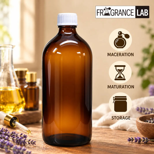 glass bottle for perfume ingredients,